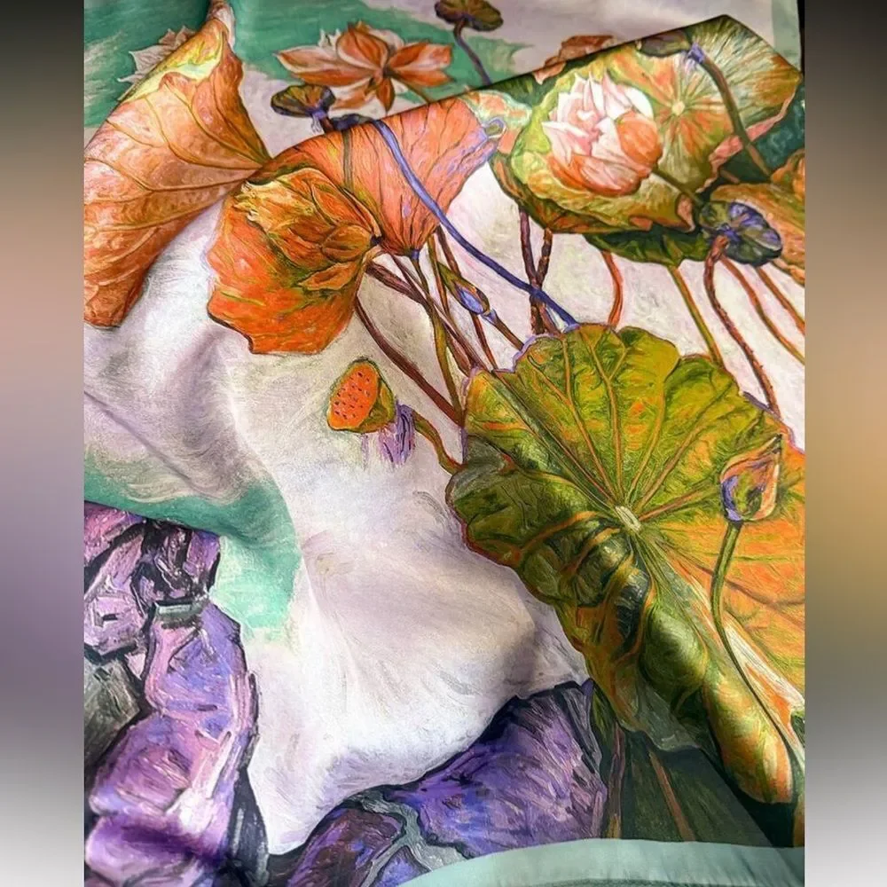 Boho flower scarf S77